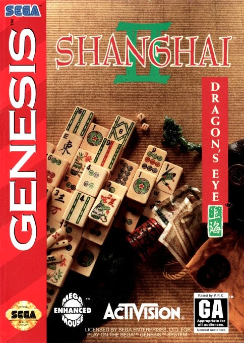 Shanghai II Dragon's Eye - Sega Genesis