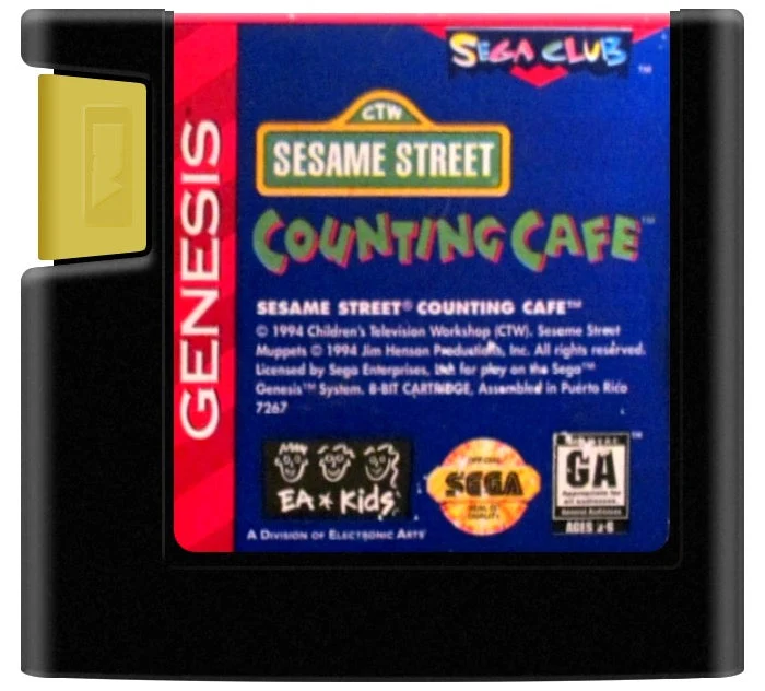 Sesame Street Counting Cafe - Sega Genesis