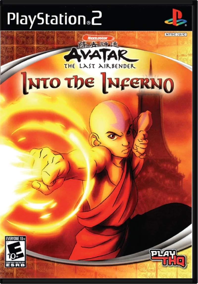 Avatar the Last Airbender Into the Inferno - Sony PlayStation 2 (PS2)