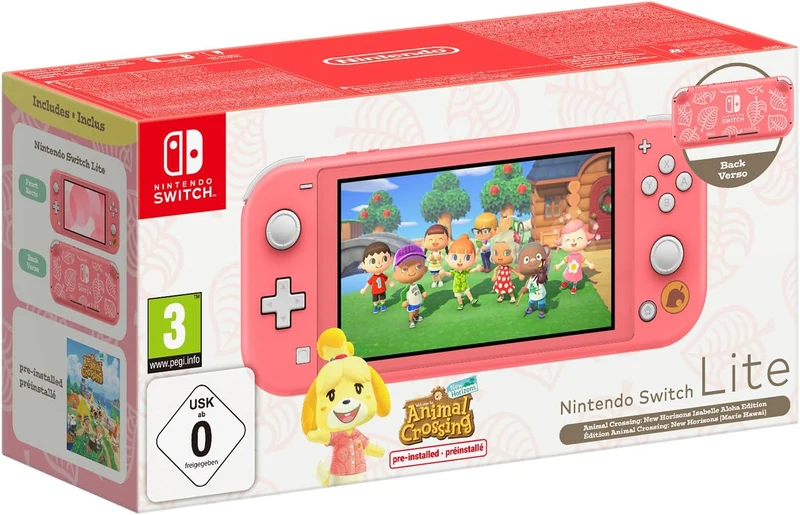 Nintendo Switch™ Lite edizione Speciale Animal Crossing-Corallo