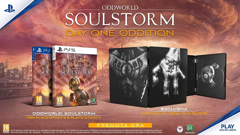 Oddworld: Soulstorm - Day One Oddition Steel Book Edition - PlayStation 5 Edizione Italiana