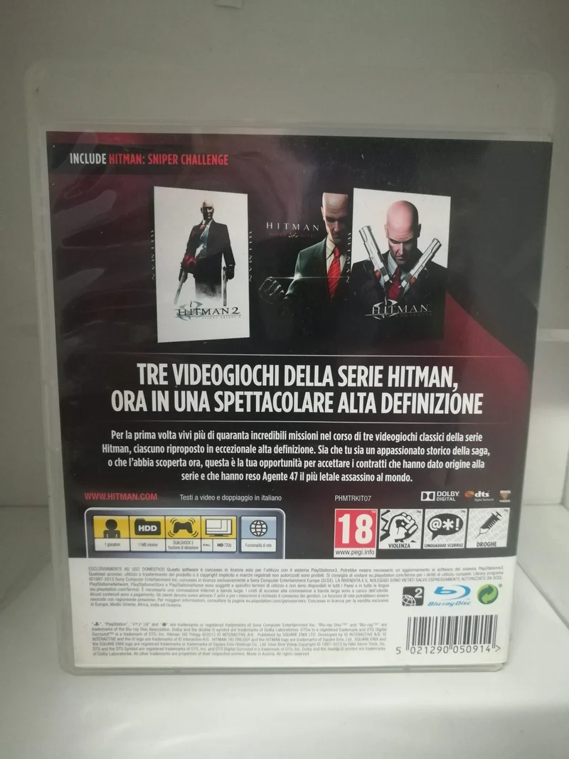 HITMAN HD TRILOGY PS3 (usato garantito)(versione italiana)