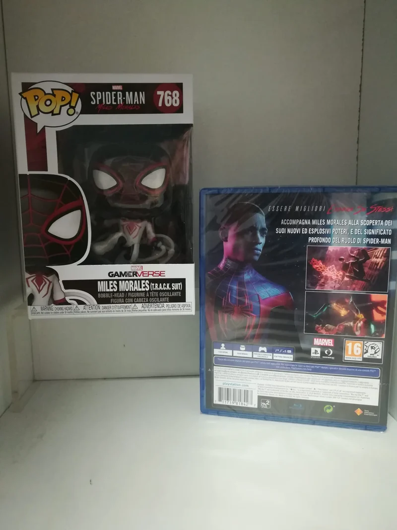 MARVEL SPIDER-MAN MILES MORALES PLAYSTATION 4 EDIZIONE ITALIANA+POP! FUNKO