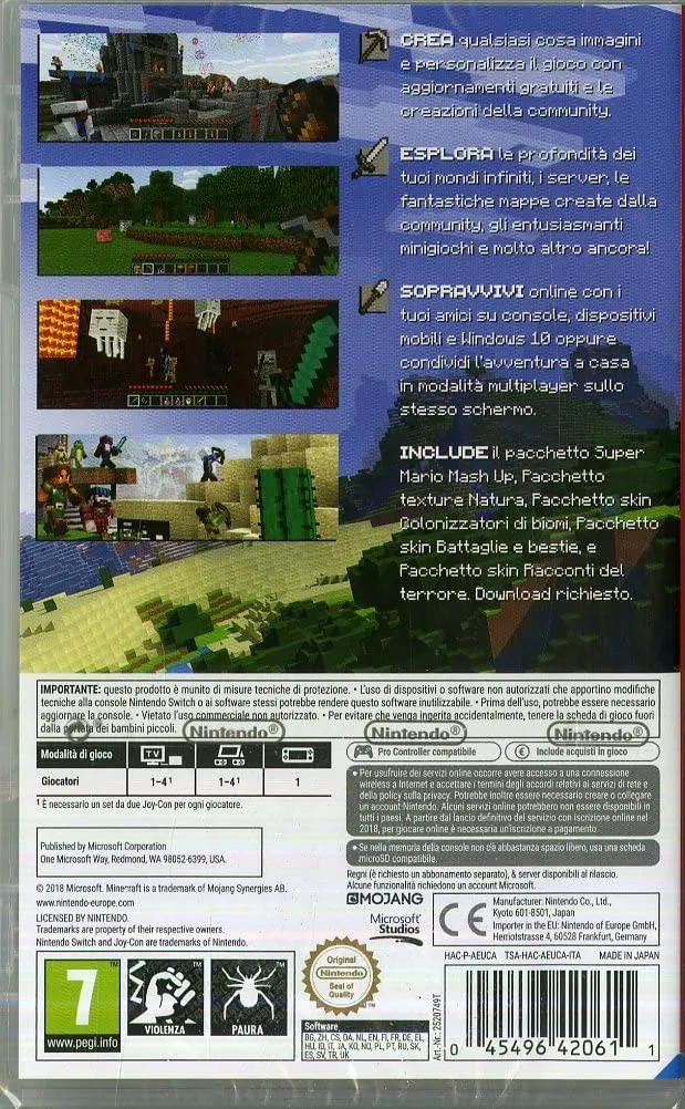 MINECRAFT NINTENDO SWITCH (versione italiana)