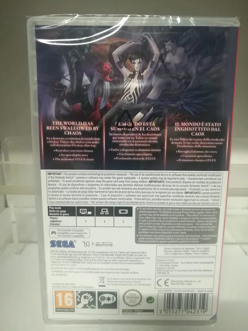 Shin Megami Tensei III: Nocturne HD Remaster Nintendo Switch Edizione Europea