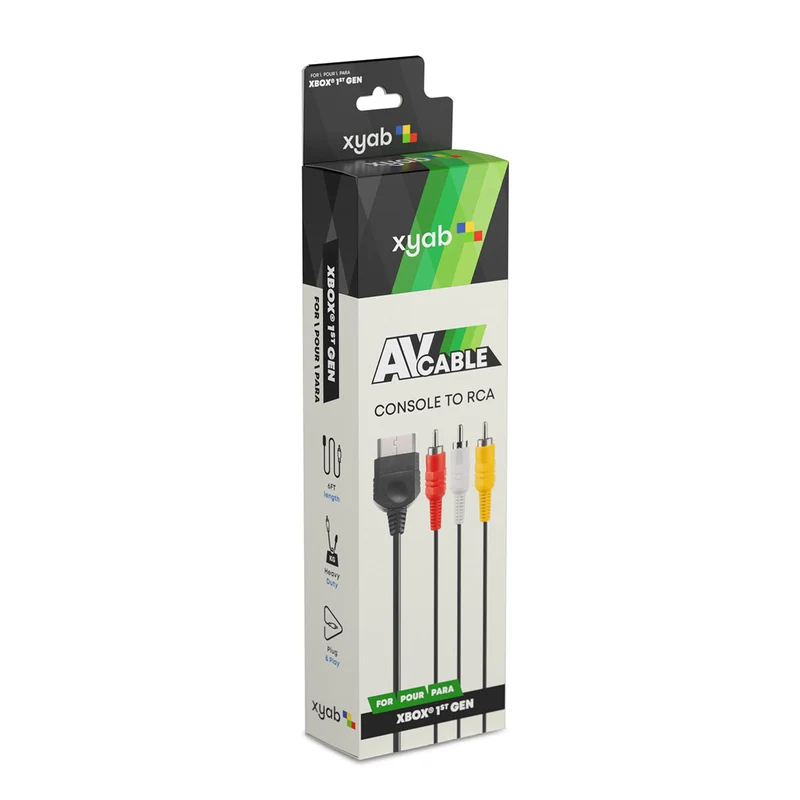 AV Composite Cable For Microsoft XBOX