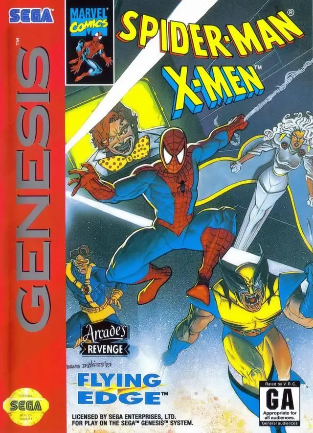 Spiderman X-Men Arcade's Revenge - Sega Genesis