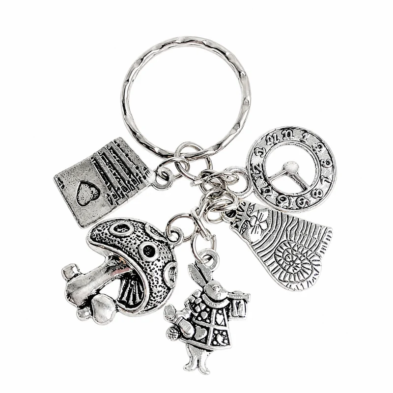 Portachiavi Alice In Wonderland Multiciondolo