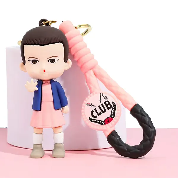 Portachiavi Stranger Things Eleven Rosa
