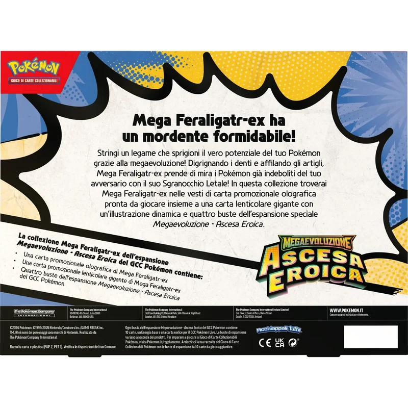 Pokémon Megaevoluzione Ascesa Eroica Mega Feraligatr-ex ITA