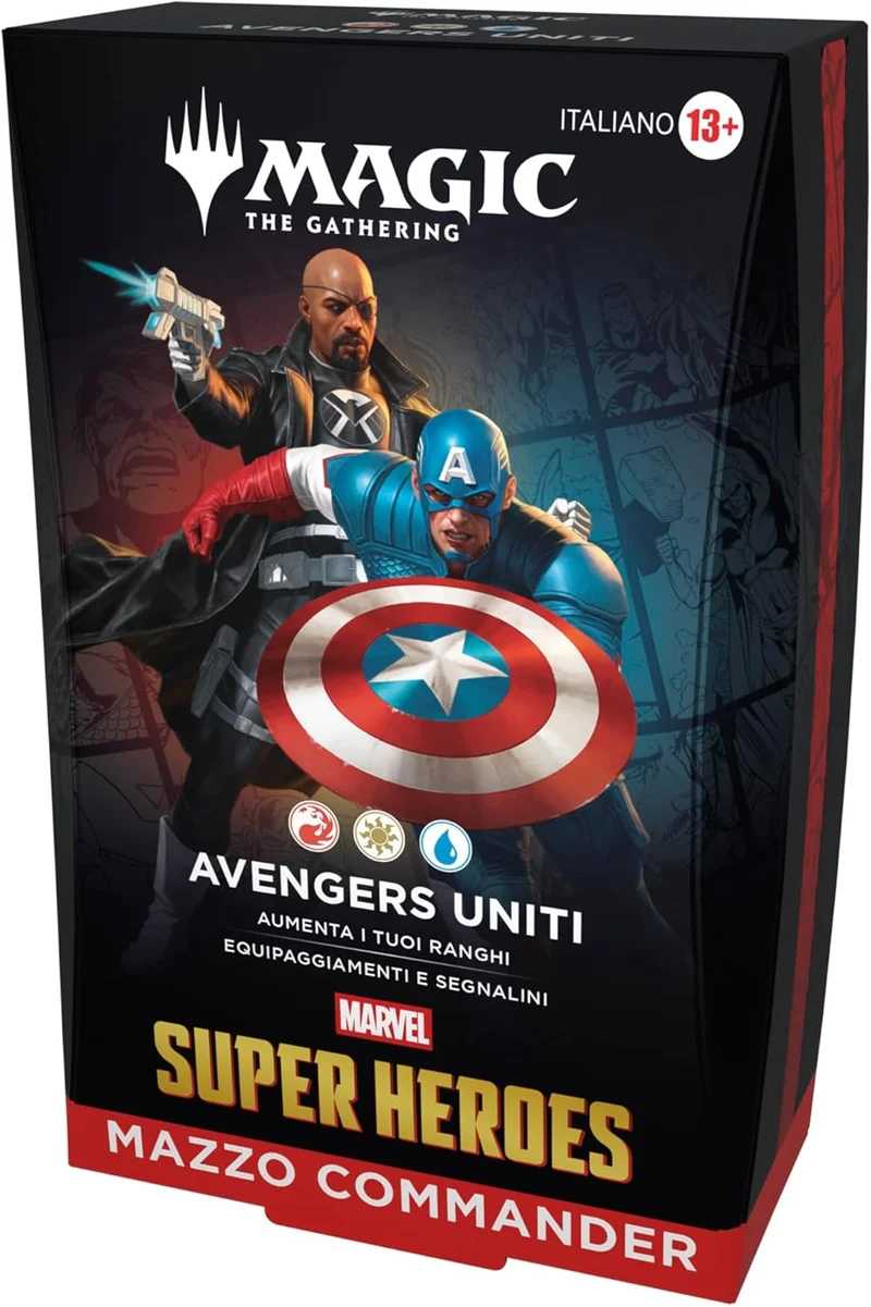 Magic The Gathering Marvel Super Heroes Mazzo Commander Avengers Uniti