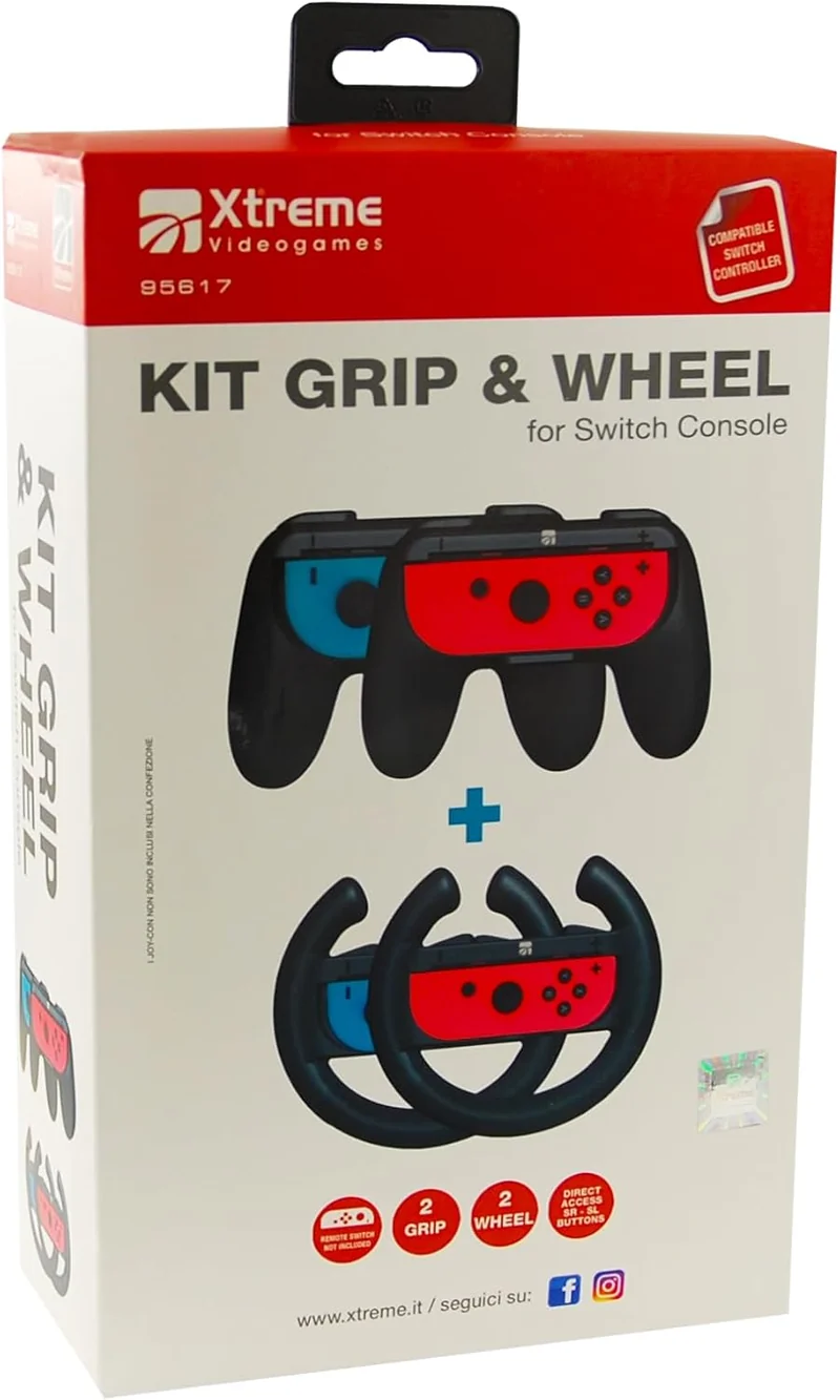 Kit Grip & Wheel Nintendo Switch Xtreme