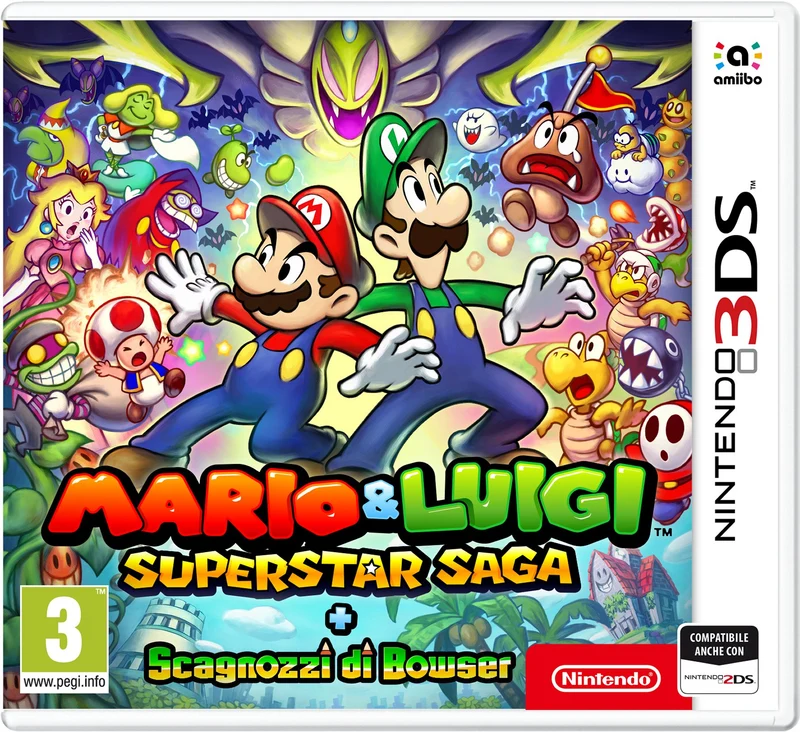 Mario e Luigi Superstar Saga + Scagnozzi di Bowser 3DS - Usato
