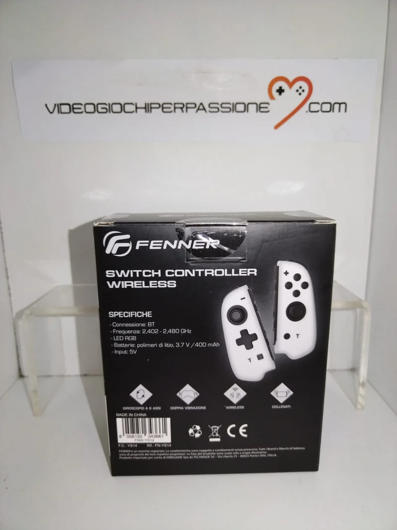 Switch FENNER Tech Controller JoyCon Wireless White
