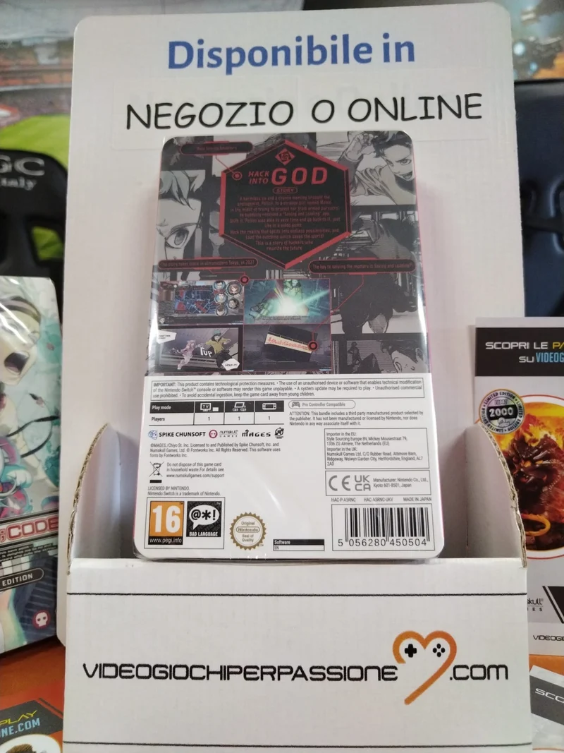 ANONYMOUS;CODE SteelBook® Launch Edition Nintendo Switch Edizione Regno Unito