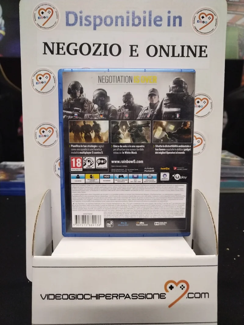 TOM CLANCY'S RAINBOW SIX SIEGE PS4 (usato)(versione italiana)