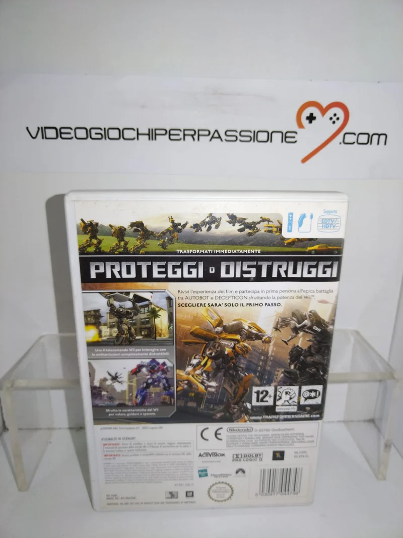 TRANSFORMERS THE GAME NINTENDO WII (usato garantito)(versione italiana)