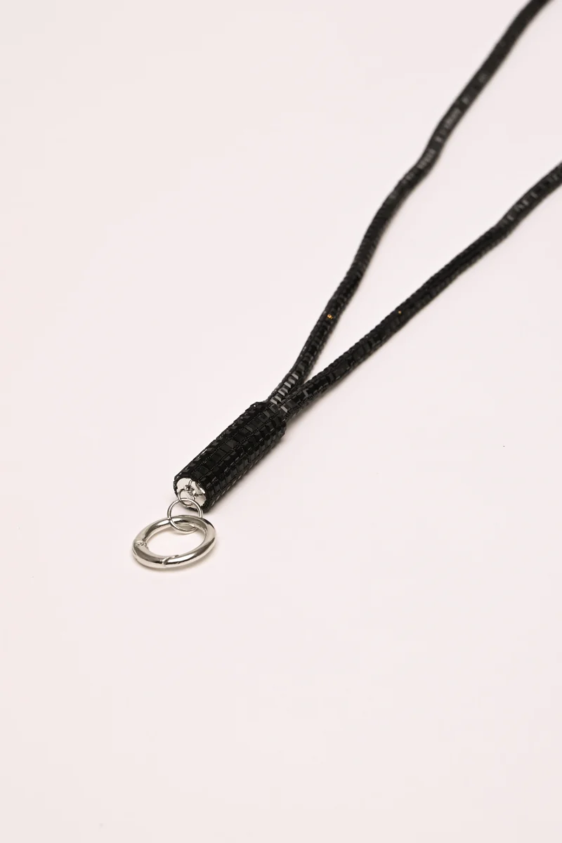 Collana porta-badge con strass