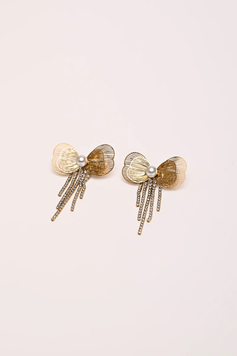 Set collana + orecchini con fiocco