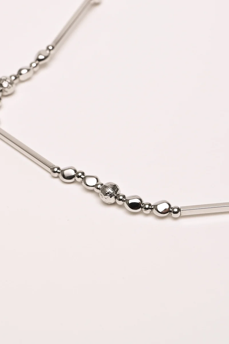 Set collana + bracciale in metallo