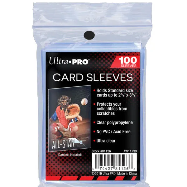 Protezione Carte da Collezione Sleeves (100 Pezzi)