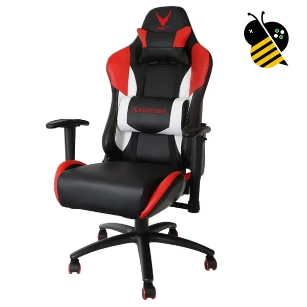 Sedia Gaming Reclinabile Varr Silverstone Rossa Nera Bianca