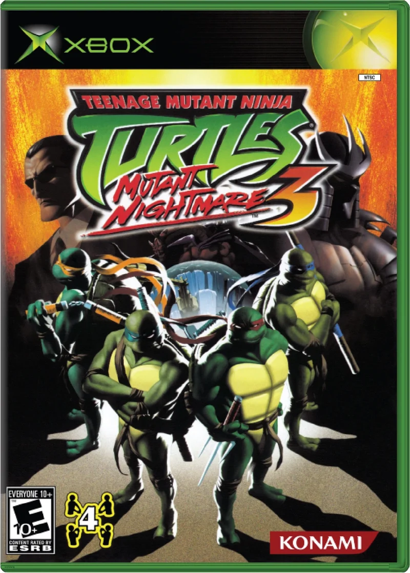 Teenage Mutant Ninja Turtles 3 Mutant Nightmare - Microsoft Xbox
