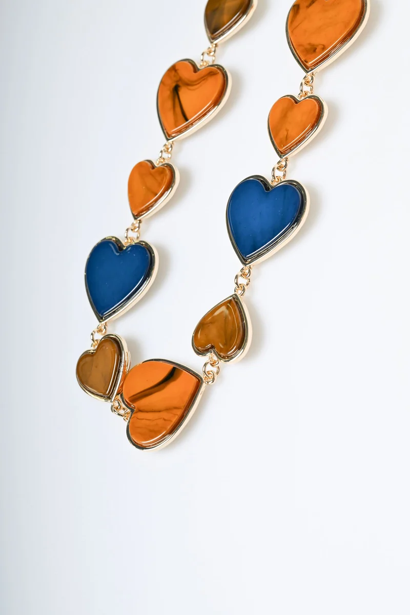 Collana con pendenti a cuore