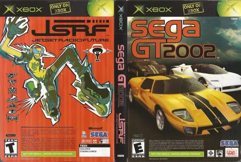 Sega GT 2002 & JSRF Jet Set Radio Future - Microsoft Xbox
