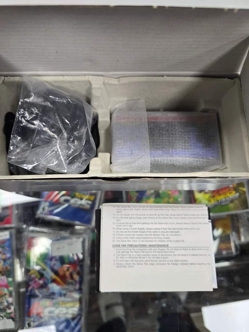 CIB Nintendo Game Boy Micro Silver Handheld Console