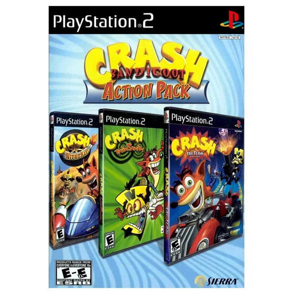 Crash Bandicoot Action Pack PS2 - Usato