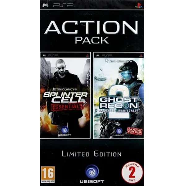 Action Pack Splinter Cell + Ghost Recon AW 2 PSP - Usato