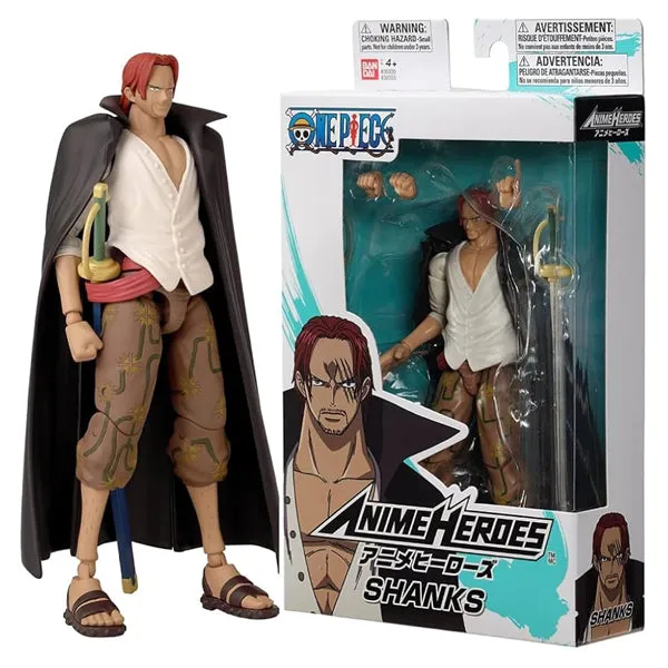 Shanks One Piece Anime Heroes Bandai Figure 17 cm