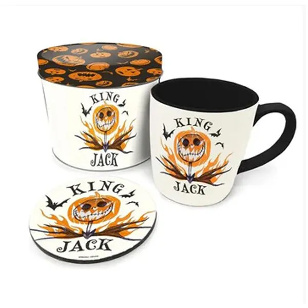 Set Tazza Jack Skellington con Box in Metallo 3 in 1