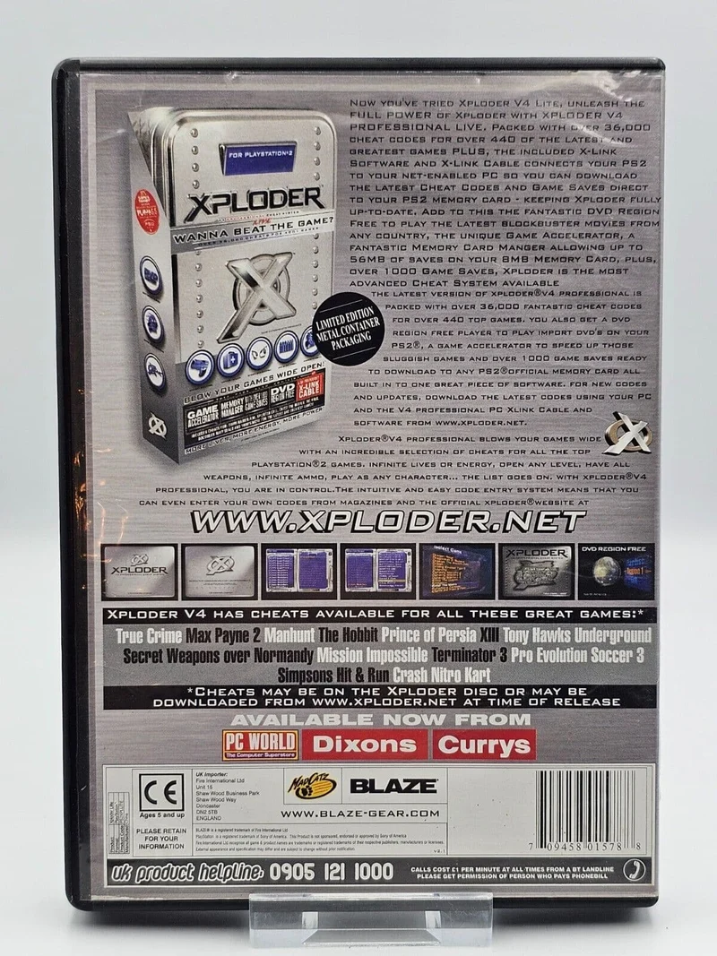XPLODER V4 LITE Used CIB – PlayStation 2