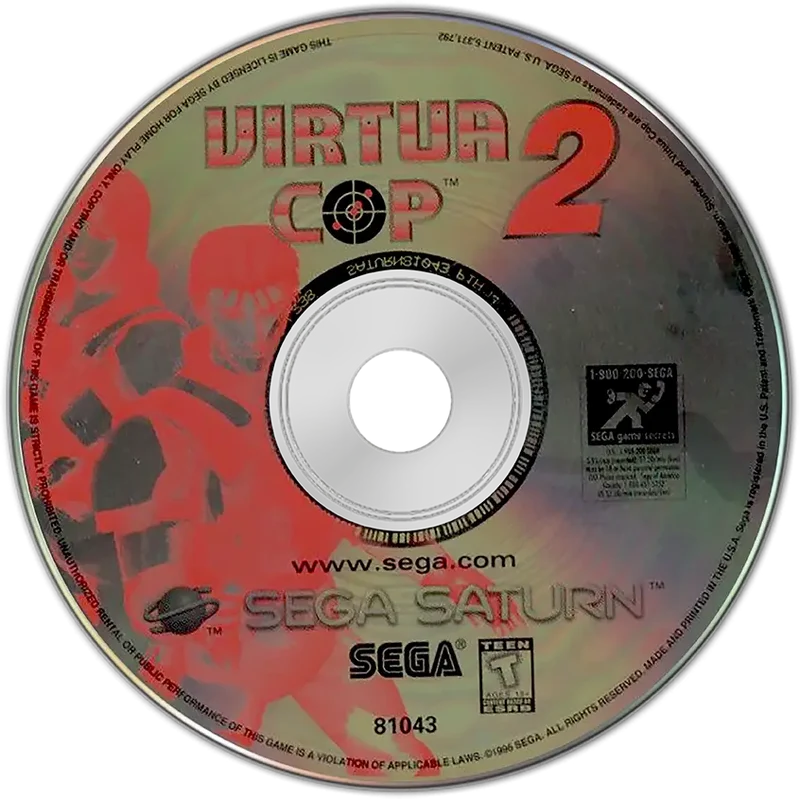 Virtua Cop 2 - Sega Saturn