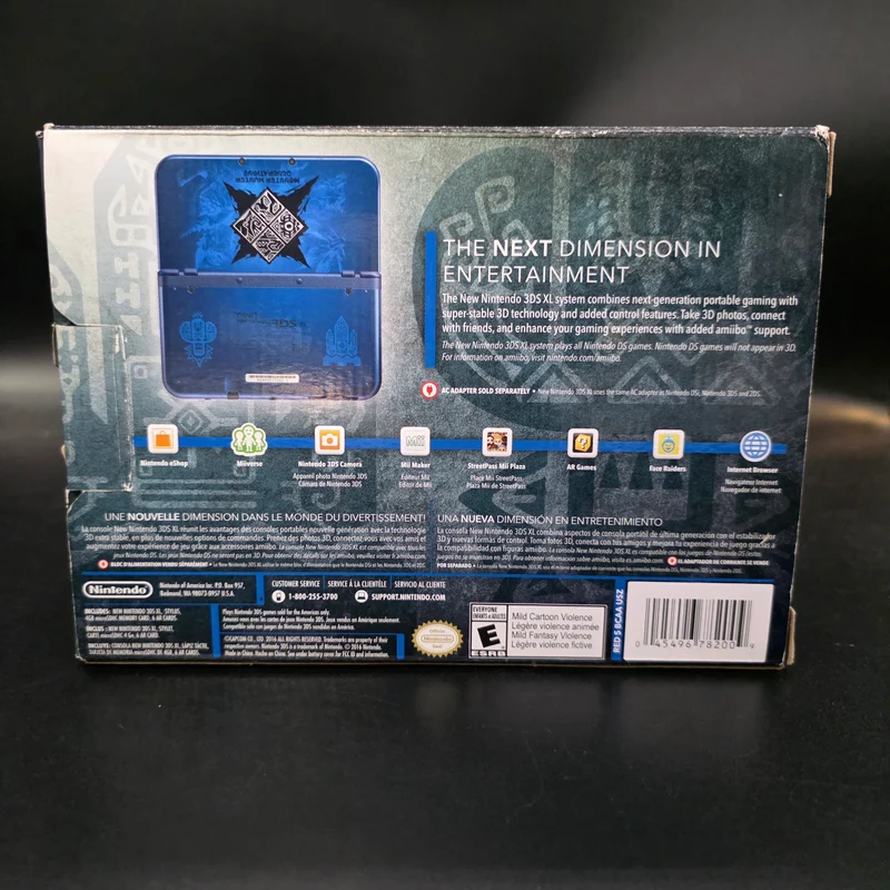 (CIB) "New" Nintendo 3DS XL Monster Hunter Generations Edition