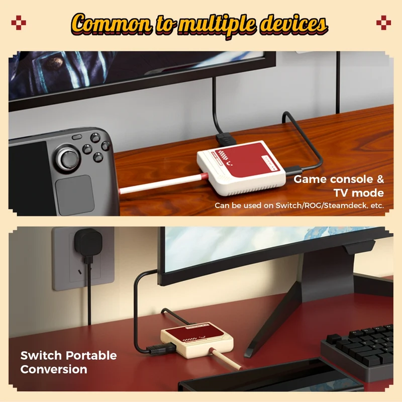 IINE Switch Video Converter 3-in-1 HD Resolution Conversion for Nintendo Switch