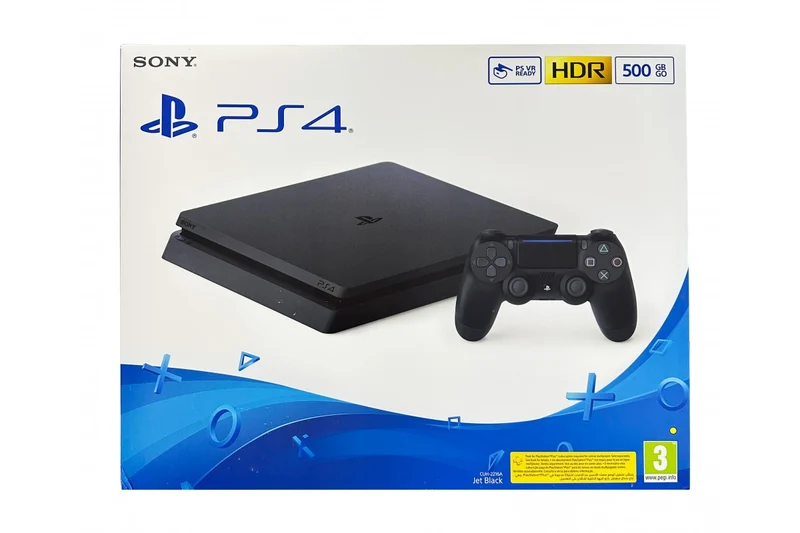 PlayStation 4 Slim Console: Jet Black 500GB
