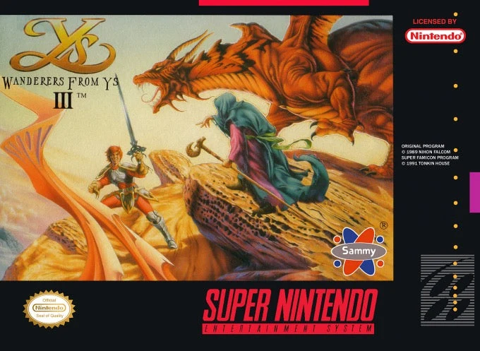 Ys III Wanderers from Ys - Nintendo SNES
