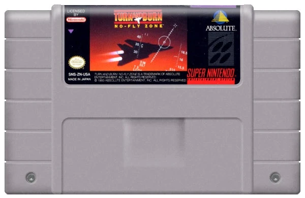Turn and Burn No Fly Zone - Nintendo SNES