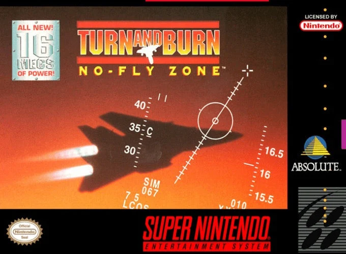 Turn and Burn No Fly Zone - Nintendo SNES