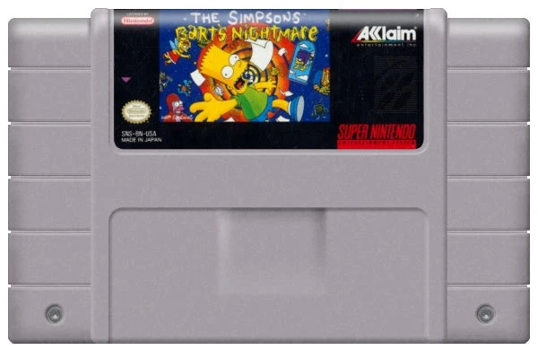 The Simpsons Bart's Nightmare - Nintendo SNES