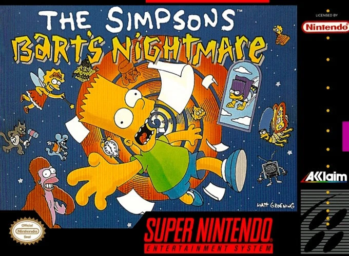 The Simpsons Bart's Nightmare - Nintendo SNES