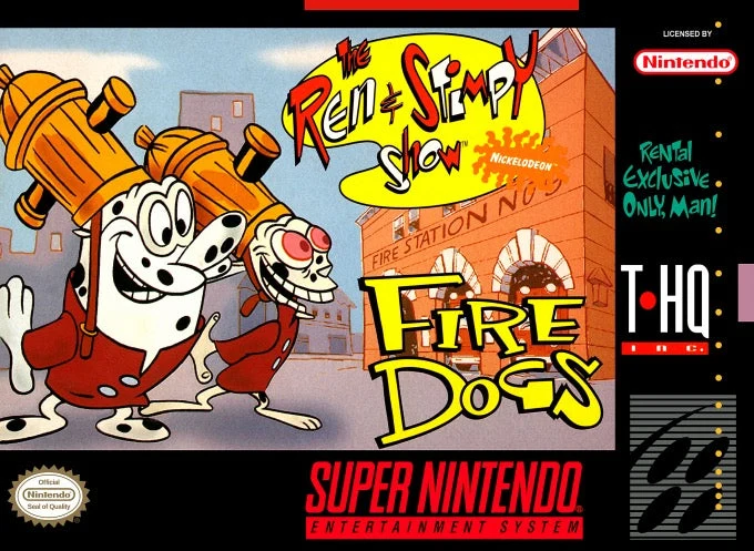 The Ren and Stimpy Show Fire Dogs - Nintendo SNES