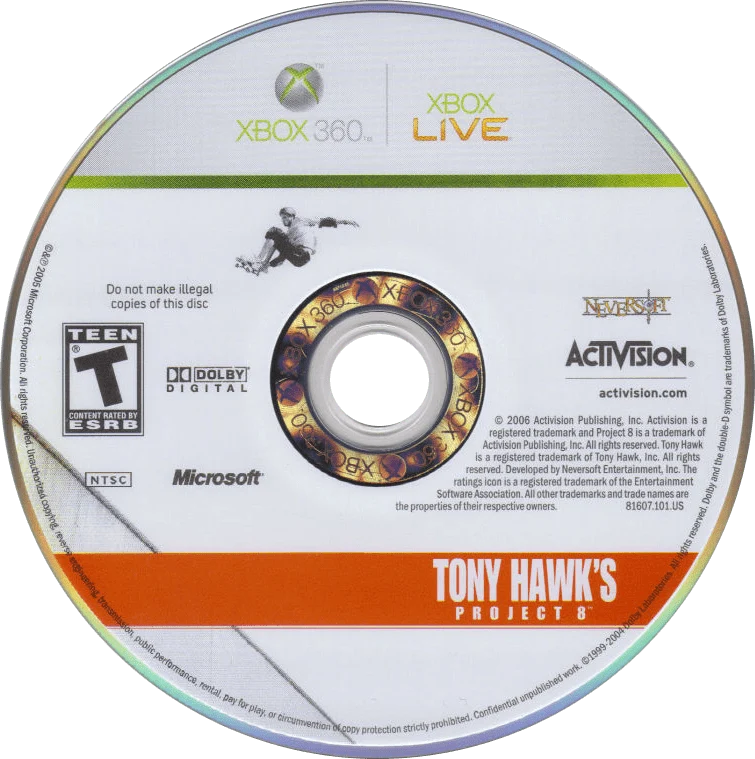 Tony Hawk Project 8 - (Game Only) (Xbox 360)
