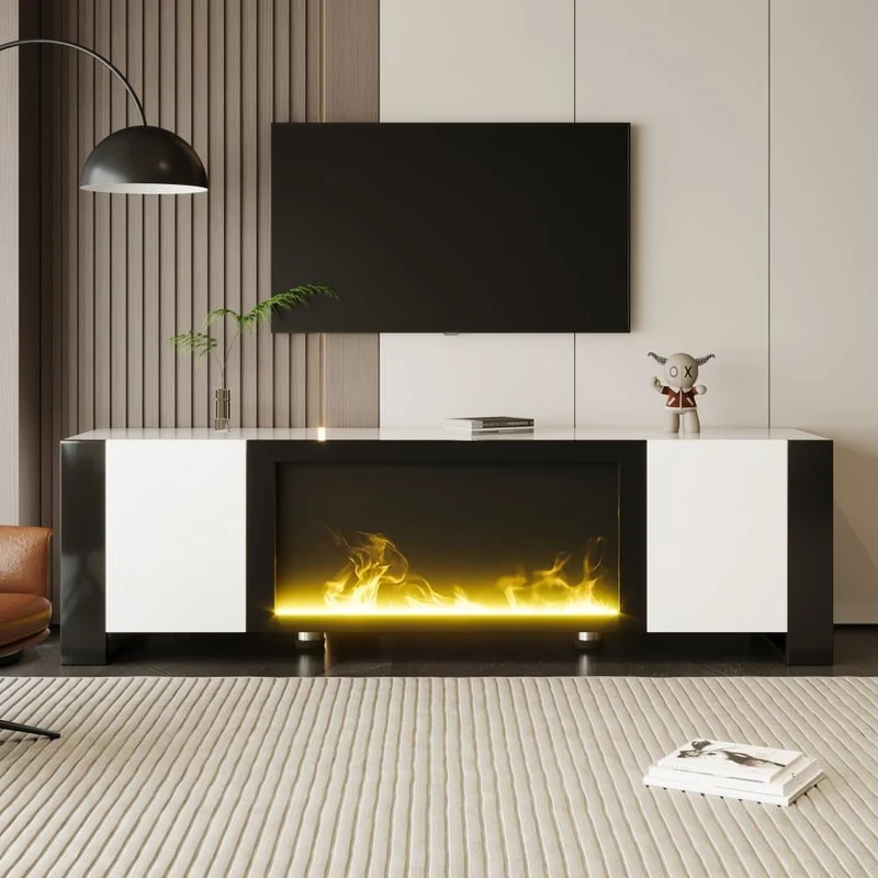 TV Stand with Fireplace Effect without Heating