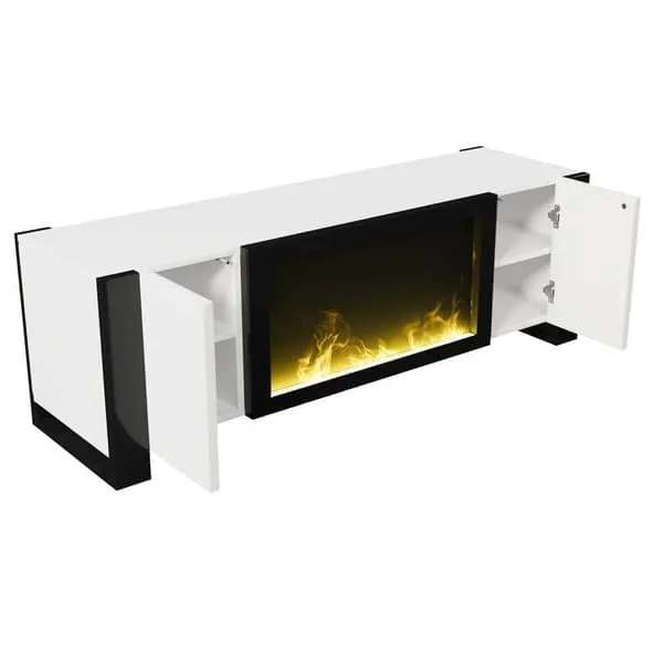 TV Stand with Fireplace Effect without Heating