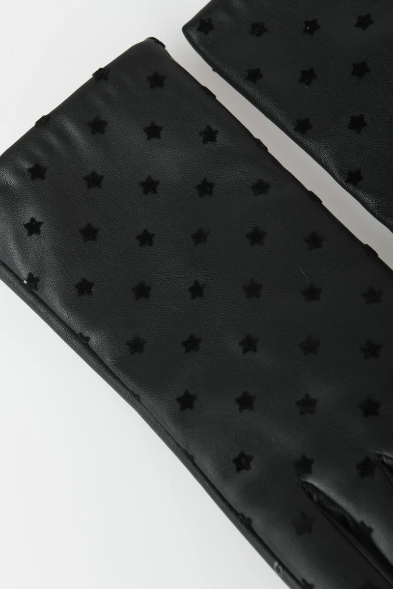 Guanti con stelle all-over