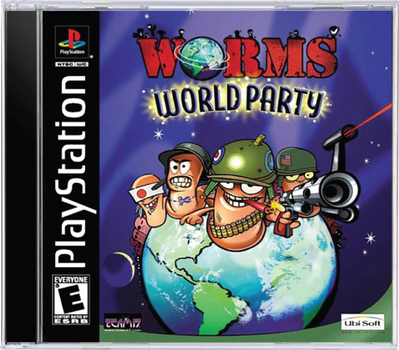 Worms World Party - Sony PlayStation 1 (PS1)